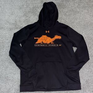 Black Armour Campbell Camels Buies Creek North Carolina Hooded Hoodie Sweatshirt